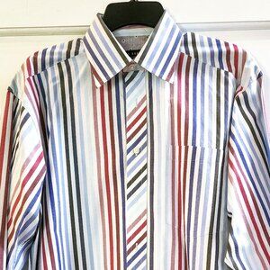 Ted Baker London Button Down Shirt 15 1/2 -342/35 MEN'S Striped Casual Dressy